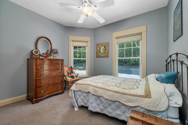 3 Simon Hill Rd, Ossipee, NH 03864 - carpeted bedroom featuring ceiling fan and baseboards