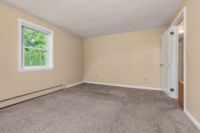 2 Littlehale Rd, Durham, NH 03824 - empty room with a baseboard radiator and carpet flooring