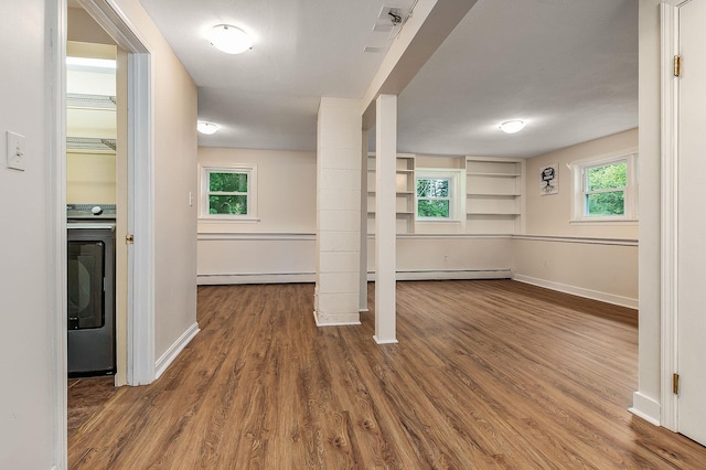 2 Littlehale Rd, Durham, NH 03824 - interior space with washer / dryer, wood finished floors, and plenty of natural light