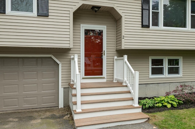 2 Littlehale Rd, Durham, NH 03824 - doorway to property with an attached garage