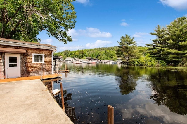 23 Riverlake St, Alton, NH 03810 - dock with a water view and a forest view
