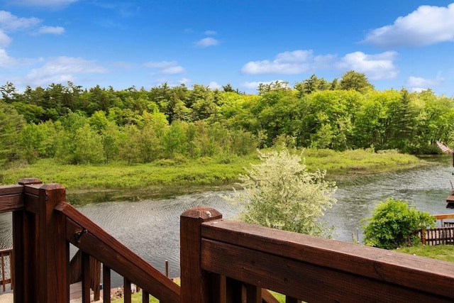 23 Riverlake St, Alton, NH 03810 - view of yard with a water view and a view of trees