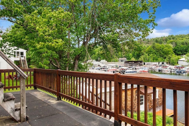 23 Riverlake St, Alton, NH 03810 - view of patio / terrace featuring a water view