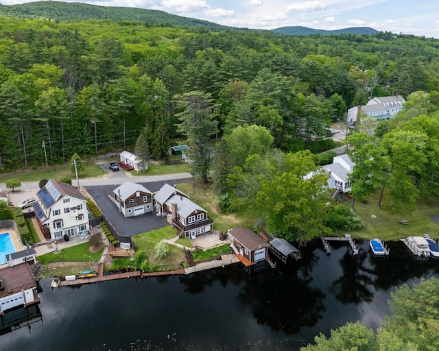 23 Riverlake St, Alton, NH 03810 - bird's eye view of a heavily wooded area and a nearby body of water
