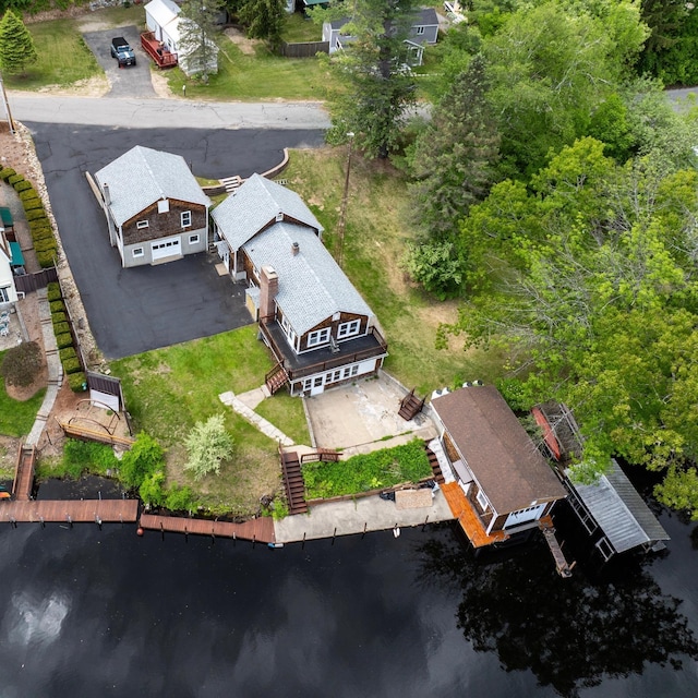 23 Riverlake St, Alton, NH 03810 - aerial view of property and surrounding area featuring a large body of water