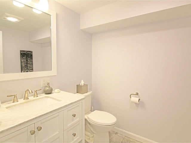 343 Cobblestone Cir S, Burlington, VT 05403 - half bath featuring vanity and tile patterned floors