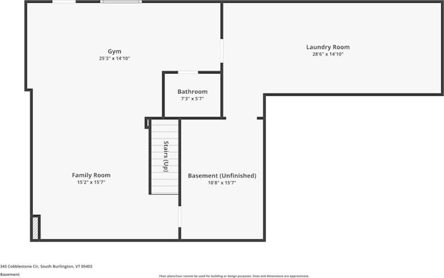 343 Cobblestone Cir S, Burlington, VT 05403 - view of floor plan / room layout