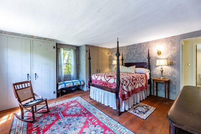 428 N Rd, Salisbury, NH 03235 - bedroom featuring wood finished floors and wallpapered walls