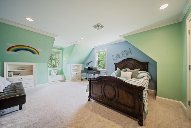 3 Baldwin Ln, Bedford, NH 03110 - carpeted bedroom featuring ornamental molding and recessed lighting