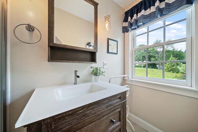 3 Baldwin Ln, Bedford, NH 03110 - bathroom with vanity and baseboards