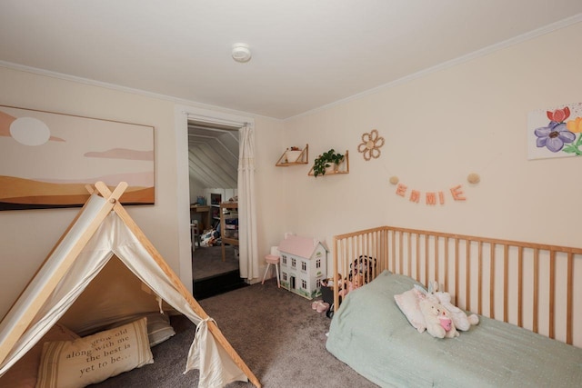 5 School St, Tilton, NH 03276 - bedroom with carpet floors and crown molding