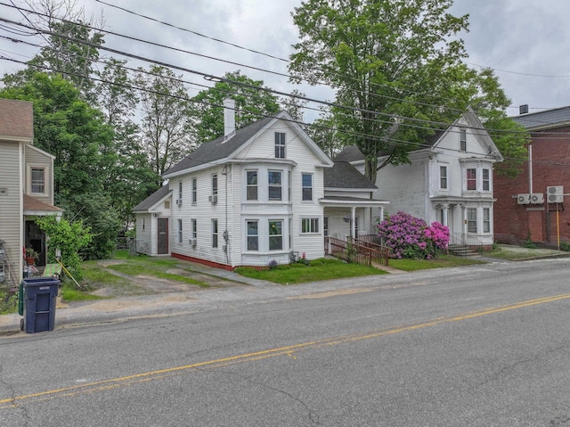 5 School St, Tilton, NH 03276 - view of front of property featuring a chimney
