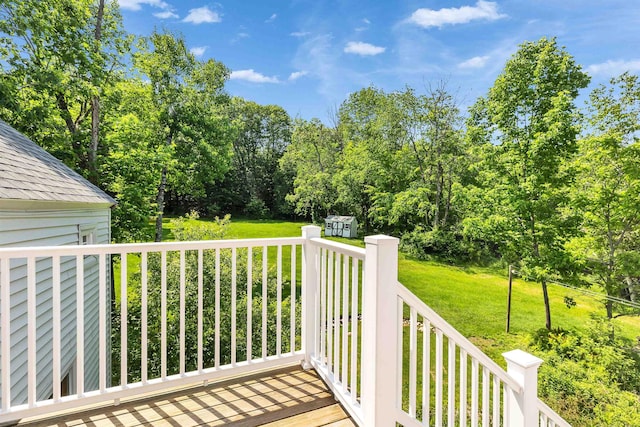 121 Main St, New Ipswich, NH 03071 - wooden terrace with a lawn