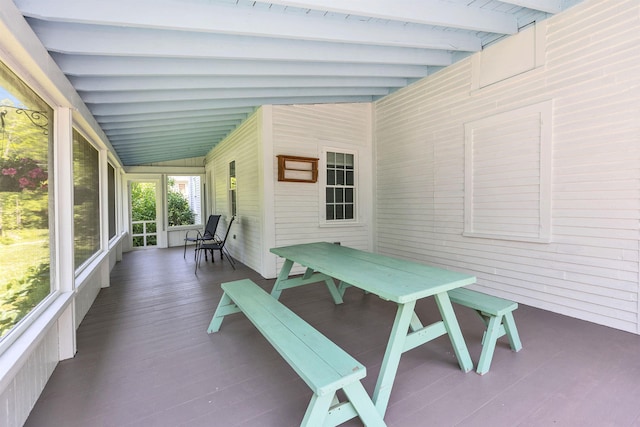 121 Main St, New Ipswich, NH 03071 - sunroom featuring outdoor dining space