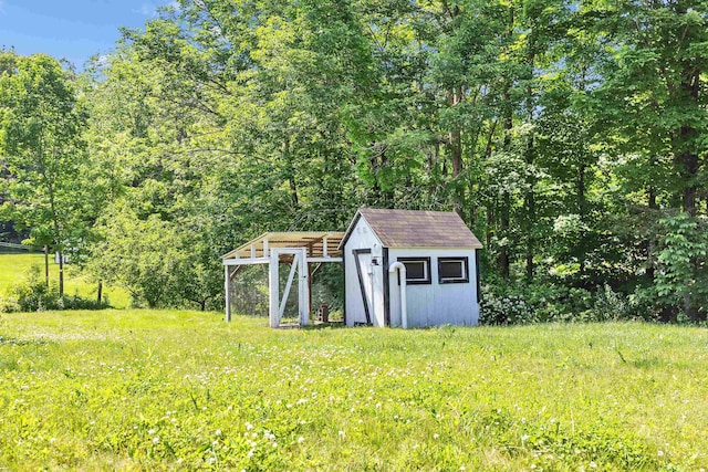 121 Main St, New Ipswich, NH 03071 - view of yard with a storage shed