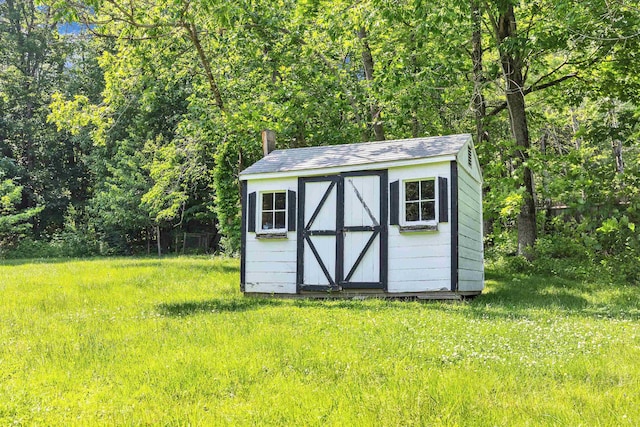 121 Main St, New Ipswich, NH 03071 - view of shed with a forest view