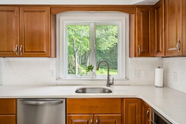 1 Constable Rd, Durham, NH 03824 - kitchen featuring dishwasher, healthy amount of natural light, and brown cabinets