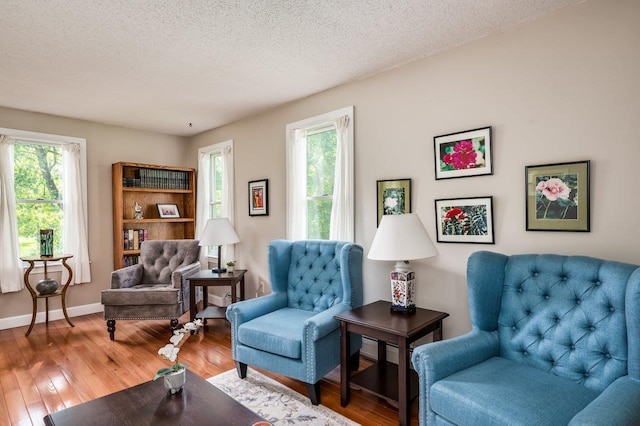 1 Constable Rd, Durham, NH 03824 - sitting room featuring hardwood / wood-style flooring and a textured ceiling
