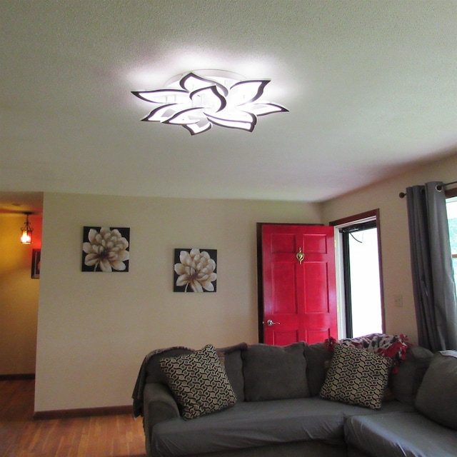 129 Chestnut St, Claremont, NH 03743 - living area featuring wood finished floors and baseboards