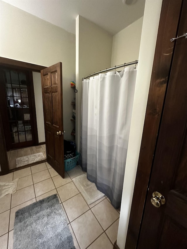 74 Dutton District Rd, Springfield, VT 05156 - bathroom with tile patterned flooring and curtained shower