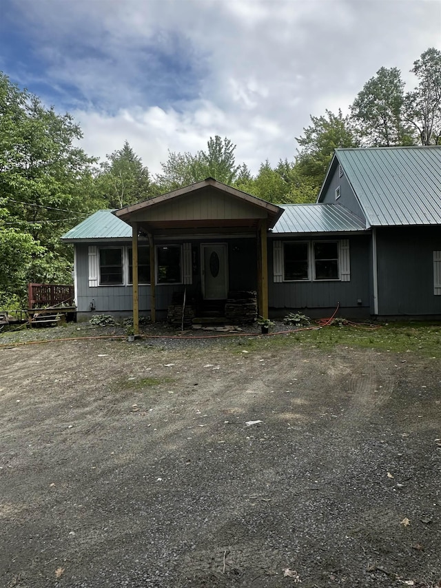 74 Dutton District Rd, Springfield, VT 05156 - view of front facade with a metal roof