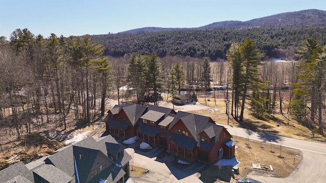 3148 Mountain Rd Unit B, Stowe, VT 05672 - view from above of property featuring a mountain backdrop