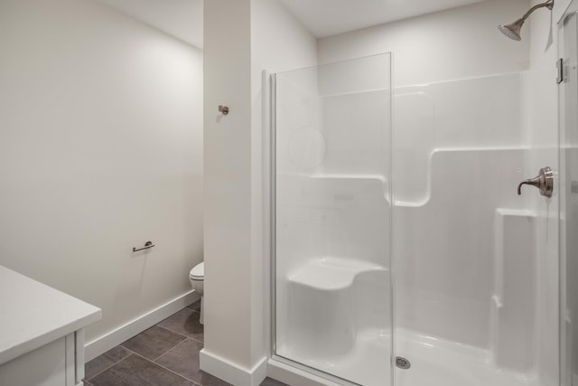 3148 Mountain Rd Unit B, Stowe, VT 05672 - bathroom featuring a shower stall and vanity