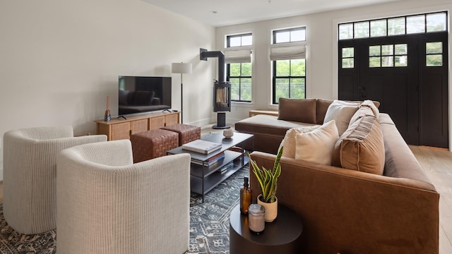 3148 Mountain Rd Unit B, Stowe, VT 05672 - living area featuring wood finished floors