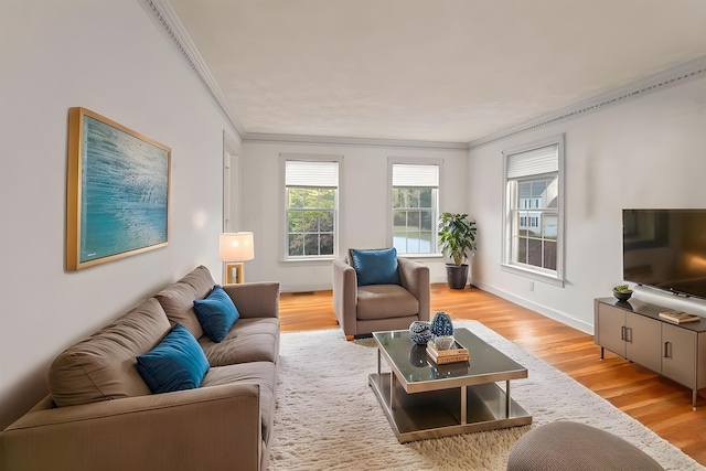 8 Aulson Rd, Salem, NH 03079 - living room featuring crown molding and light wood-style flooring