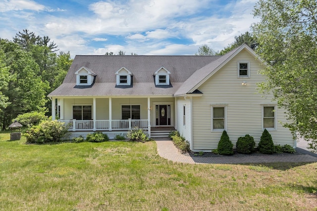 85 Blueberry Hill Rd, Meredith, NH 03253 - new england style home with covered porch and a front lawn
