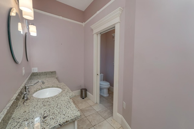 85 Blueberry Hill Rd, Meredith, NH 03253 - bathroom with vanity and tile patterned floors