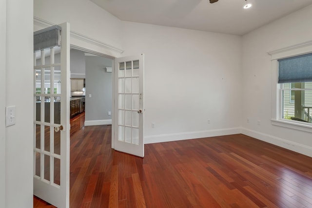 85 Blueberry Hill Rd, Meredith, NH 03253 - unfurnished room featuring wood finished floors and french doors