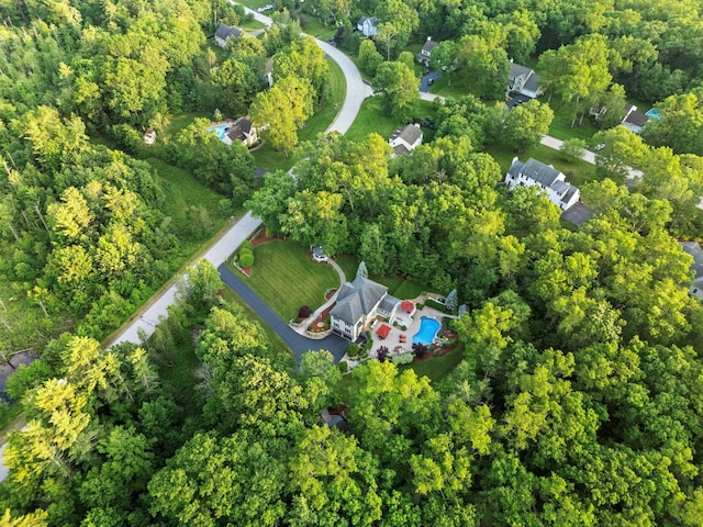 104 Windsor Dr, Auburn, NH 03032 - aerial overview of property's location with a forest
