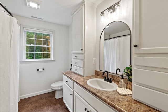 104 Windsor Dr, Auburn, NH 03032 - bathroom featuring vanity and a shower with shower curtain