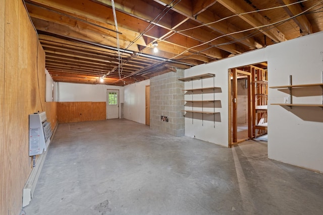 26 Old Mill Rd, Ossipee, NH 03890 - basement featuring wooden walls