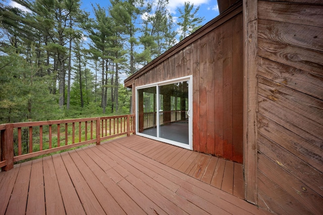 26 Old Mill Rd, Ossipee, NH 03890 - view of wooden terrace