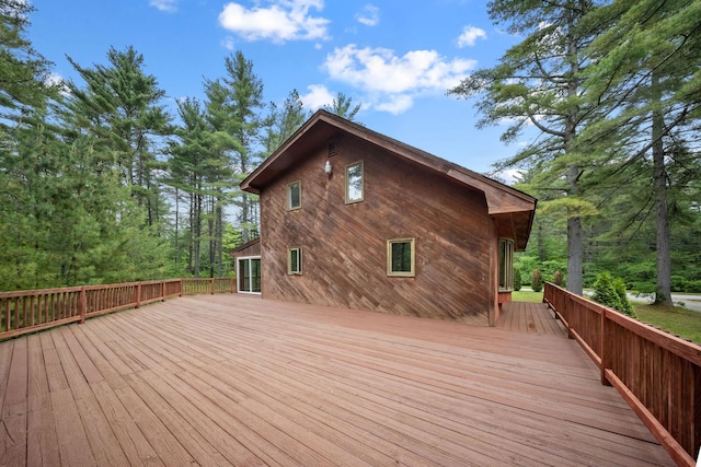 26 Old Mill Rd, Ossipee, NH 03890 - view of wooden terrace