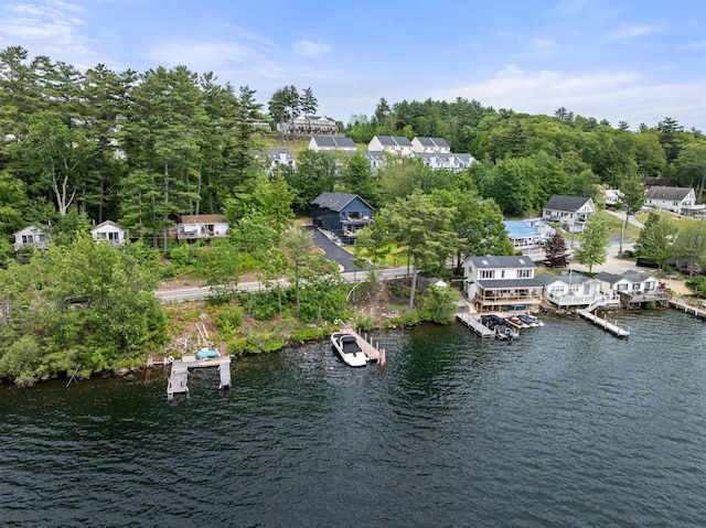 5 Michaels Way, Laconia, NH 03246 - aerial perspective of suburban area with a large body of water