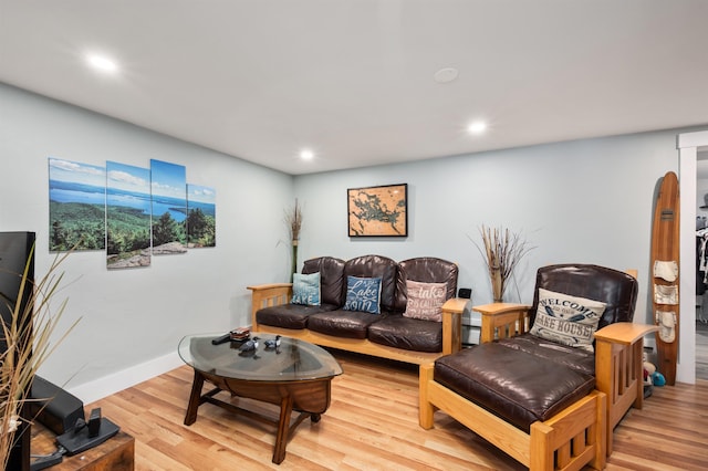 5 Michaels Way, Laconia, NH 03246 - living area with light wood-style flooring and recessed lighting