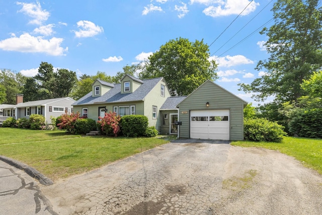 46 E Diane Dr, Keene, NH 03431 - new england style home featuring driveway, a garage, a front lawn, and roof with shingles