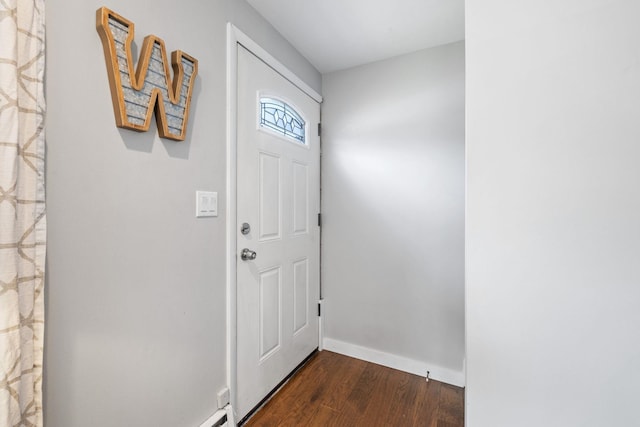 46 E Diane Dr, Keene, NH 03431 - doorway with dark wood finished floors and baseboards