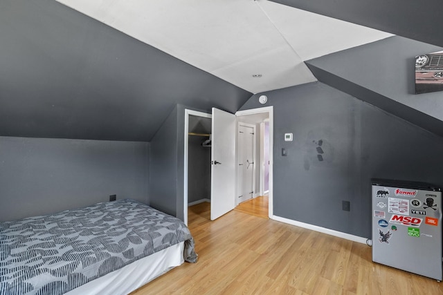 46 E Diane Dr, Keene, NH 03431 - bedroom with lofted ceiling and wood finished floors