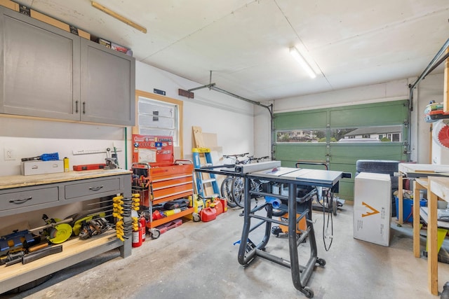 46 E Diane Dr, Keene, NH 03431 - garage with a workshop area