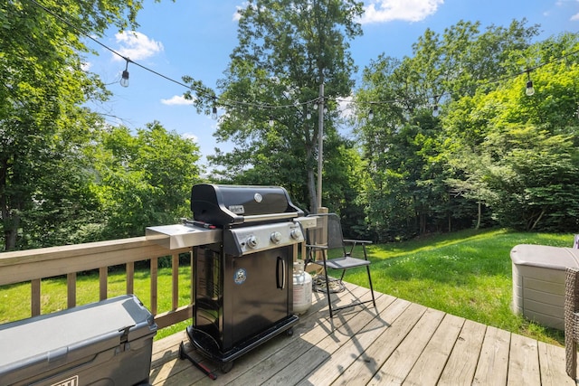 46 E Diane Dr, Keene, NH 03431 - deck with area for grilling and a lawn
