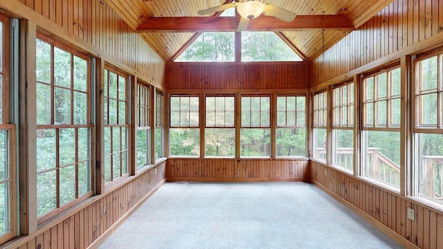 114 Snow Pond Rd, Concord, NH 03301 - unfurnished sunroom featuring wood walls and french doors