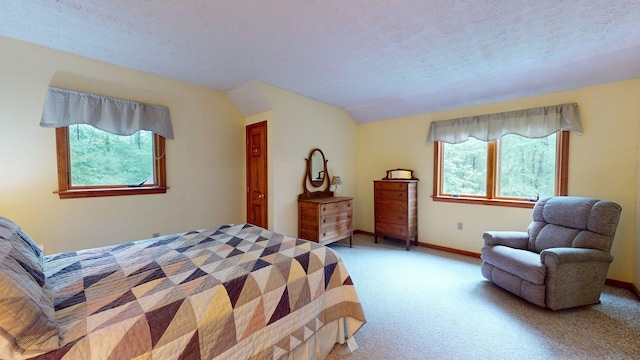 114 Snow Pond Rd, Concord, NH 03301 - carpeted bedroom featuring multiple windows and vaulted ceiling