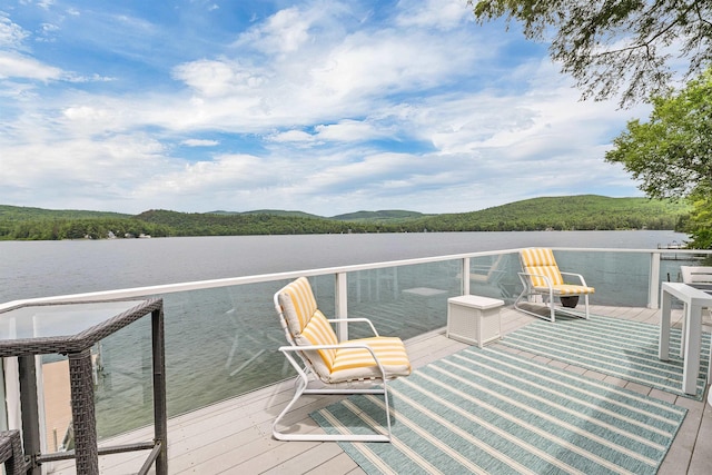 352 S Shore Rd, New Durham, NH 03855 - dock featuring a balcony