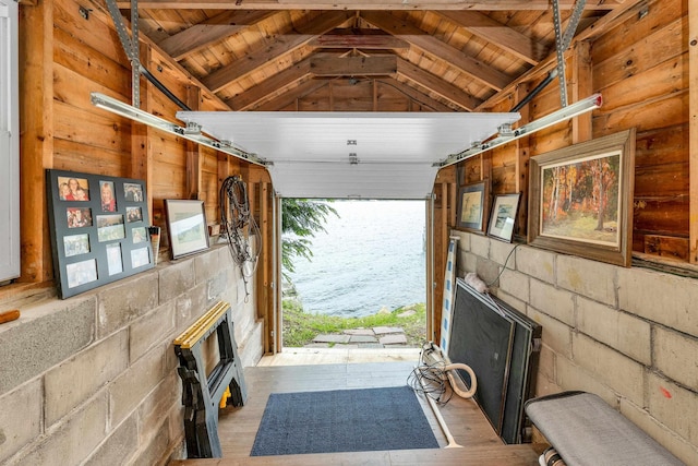 352 S Shore Rd, New Durham, NH 03855 - living area with wood ceiling and wood finished floors