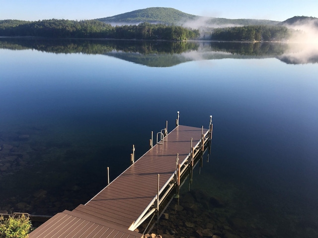 352 S Shore Rd, New Durham, NH 03855 - dock with a water and mountain view