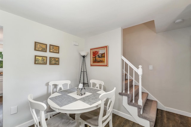 44A Windham Rd, Hudson, NH 03051 - dining area with dark wood-style floors and stairway